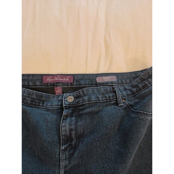 Gloria Vanderbilt Jeans Size 18W Short Sadie Slim Blue - Picture 7 of 7